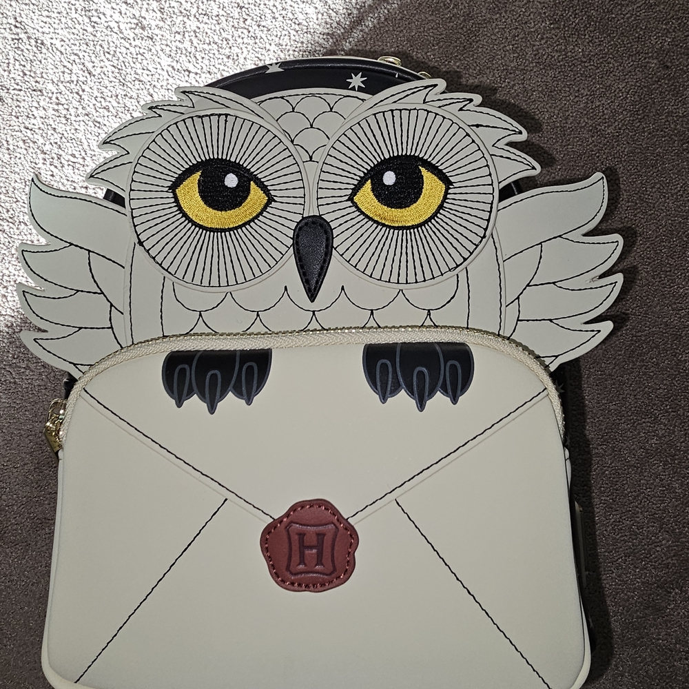 Loungefly Cream and Black Owl Backpack